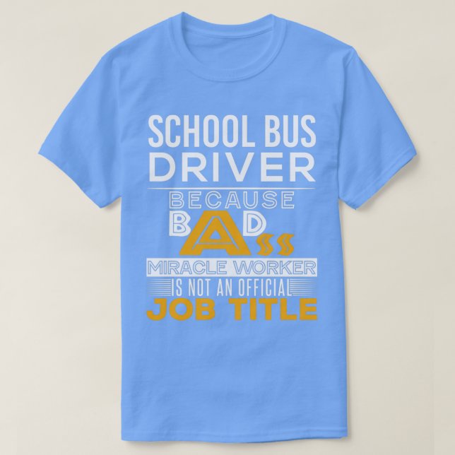 Drivrutinsjobbtitel för Skola Buss T Shirt (Design framsida)