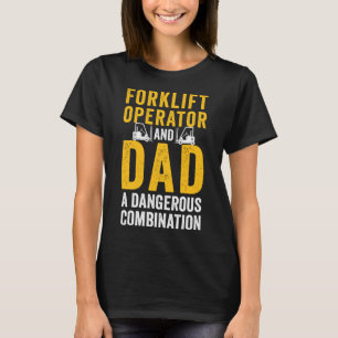Drivrutinskombination för gaffeloperatör Pappa Las T Shirt