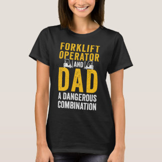 Drivrutinskombination för gaffeloperatör Pappa Las T Shirt