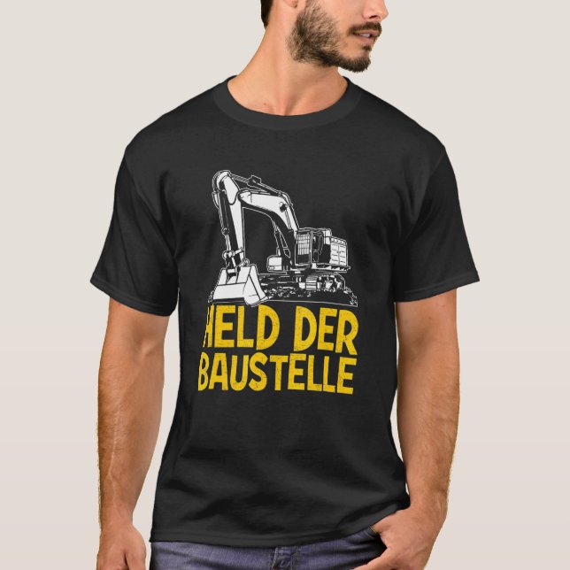 Drivrutinskonstruktion för Der Construction Site D T Shirt (Framsida)
