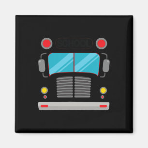 Drivrutinskostnaden för School Buss Halloween Roli Magnet