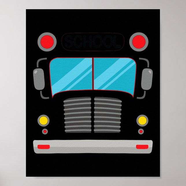 Drivrutinskostnaden för School Buss Halloween Roli Poster (Framsidan)