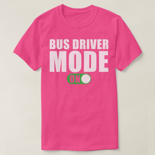 Drivrutinsläge för Buss på T Shirt (Design framsida)