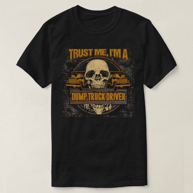 Drivrutinsmask för Fantastisk Lastbil T Shirt (Design framsida)