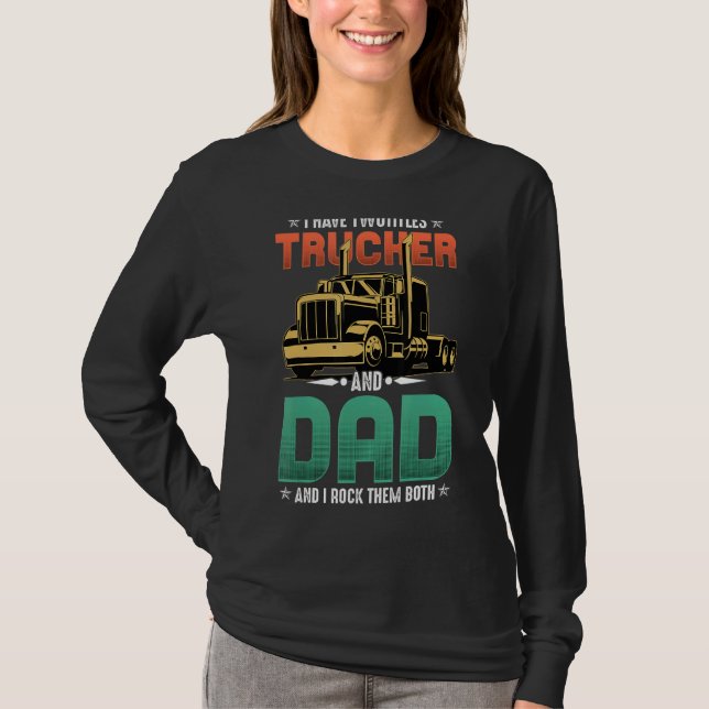 Drivrutinsmekanism för lastbilschaufförer och Papp T Shirt (Framsida)
