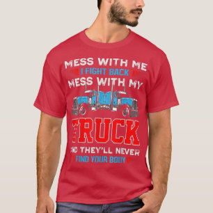 Drivrutinsmekanismen för vintage Lastbil Trucker T Shirt