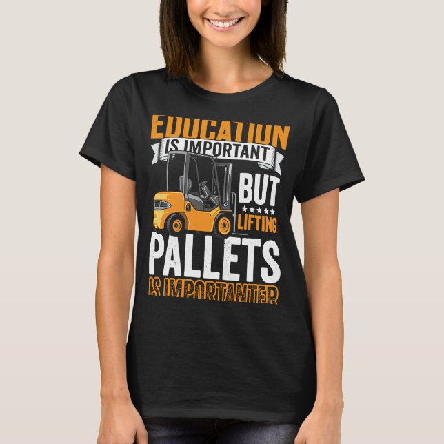 Drivrutinsoffert för auktoriserad Forklift Operato T Shirt (Framsida)