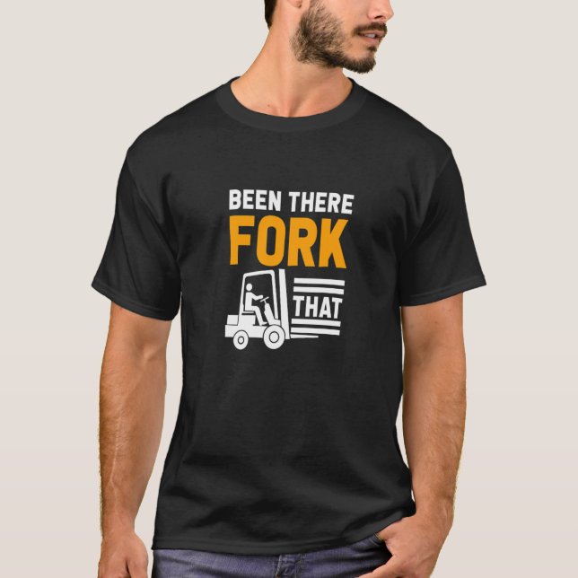 Drivrutinsoperatör för gaffeltruckslagerverk t shirt (Framsida)