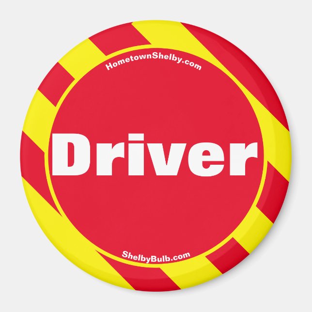Drivrutinsrött/Gult Magnet (Framsidan)