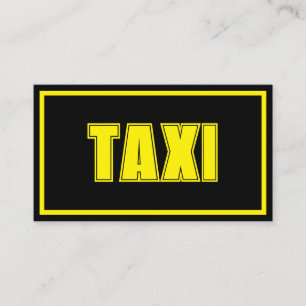 Drivrutinsskåp för gult gult ram taxi visitkort