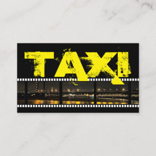 Drivrutinstransportör för professionell taxi visitkort