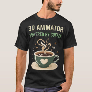 Drivs av 3D-kaffeanimator T Shirt