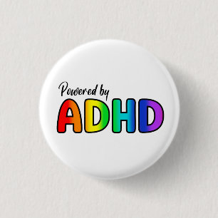 Drivs av ADHD   Regnbågstyp Knapp