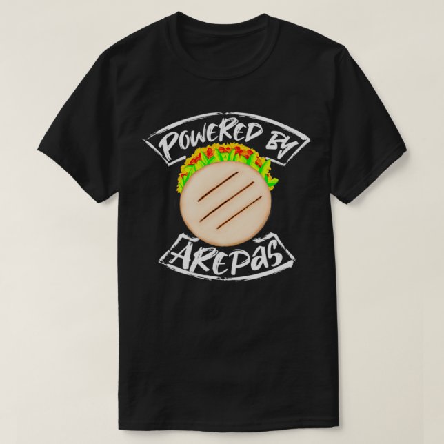 Drivs av Arepas T Shirt (Design framsida)