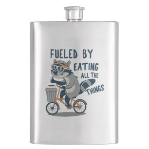 Drivs av att äta all Sak Racoon Cycling Fickplunta