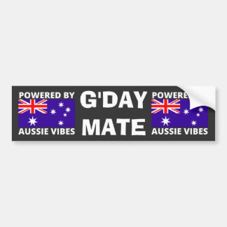 Drivs av Aussie Vibes Bildekal