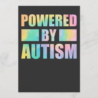 Drivs Av Autism För Autism Medvetenhet Kvinnor Män Inbjudningar