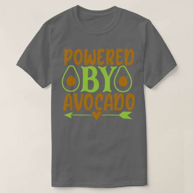 Drivs av Avocado Classic TShirt T Shirt (Design framsida)