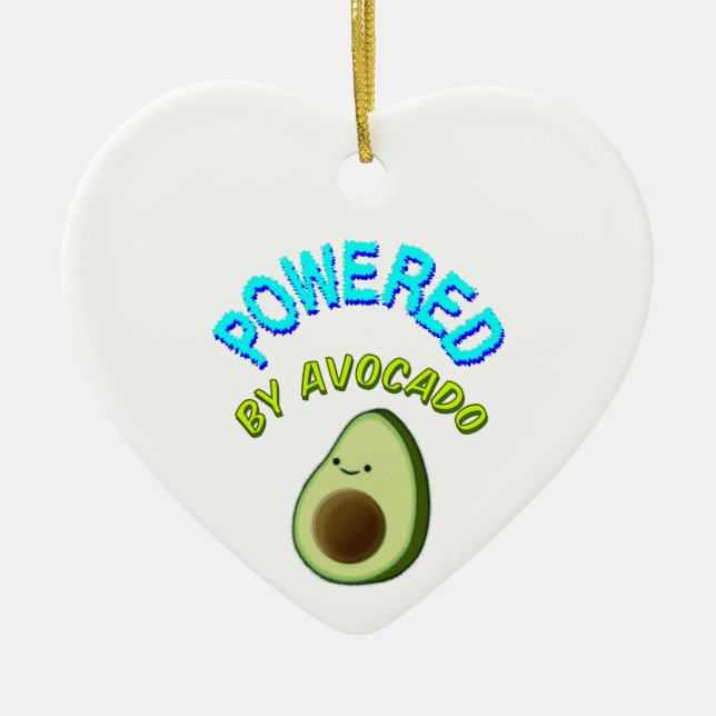 Drivs av Avocado Julgransprydnad Keramik (Framsidan)