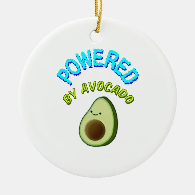 Drivs av Avocado Julgransprydnad Keramik (Framsidan)