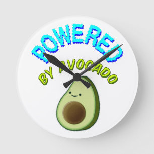 Drivs av Avocado Rund Klocka