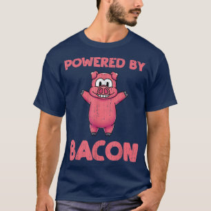 Drivs av Bacon Funny Gris Gris Älskare Foodie Baco T Shirt