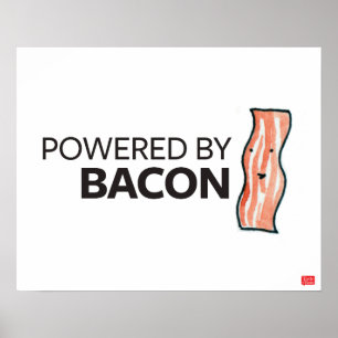 Drivs av Bacon Poster
