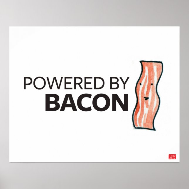 Drivs av Bacon Poster (Framsidan)