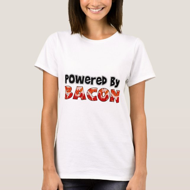 Drivs av Bacon Tee Shirt (Framsida)