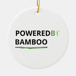 Drivs Av Bambu Rolig Panda Citat Julgransprydnad Keramik