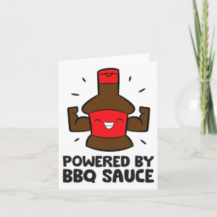 Drivs av Bbq Sauce Funny Byrbecue Sauce Älskare Kort