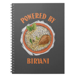 Drivs av biryani T-Shirt Anteckningsbok