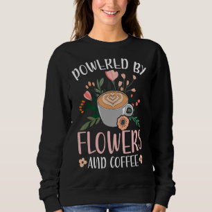 Drivs av blommor och kaffemaflorist-Blommigt T Shirt