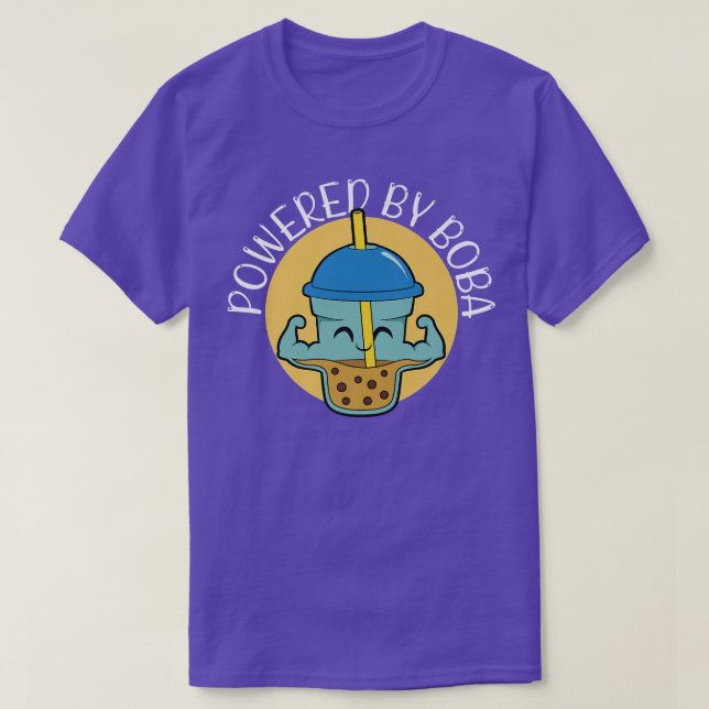 Drivs av Boba Bubble Tea 1527 T Shirt (Design framsida)