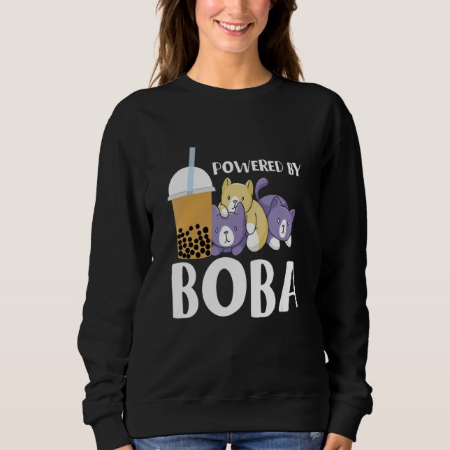 Drivs av Boba Bubble Tea T Shirt (Framsida)