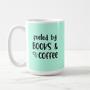 Drivs av böcker kaffemugg