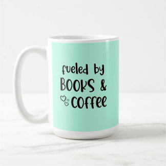Drivs av böcker kaffemugg