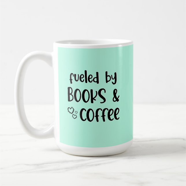Drivs av böcker kaffemugg (Vänster)