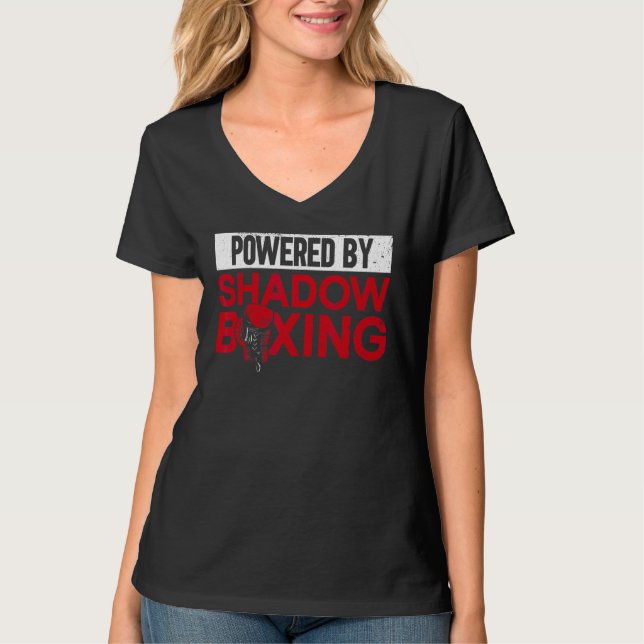 Drivs av Boxer Boxi för skuggboxning T Shirt (Framsida)