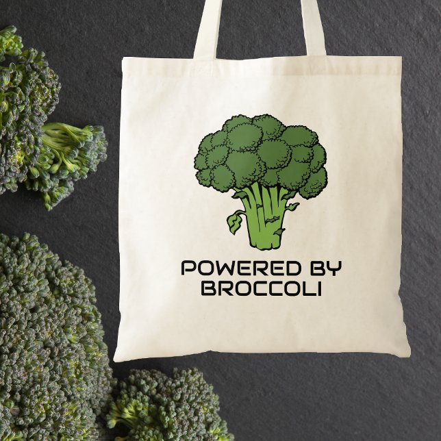 Drivs av Broccoli Återanvändbar Canvas Kasse (Skapare uppladdad)
