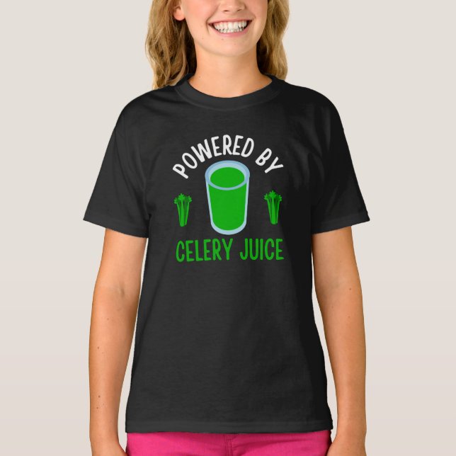 Drivs av Celery Juice T-Shirt (Framsida)