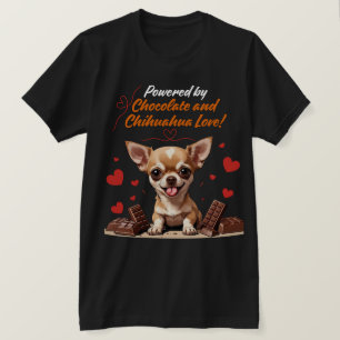 Drivs av choklad och Chihuahua-kärlek T Shirt