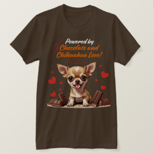 Drivs av choklad och Chihuahua-kärlek T Shirt