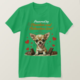 Drivs av choklad och Chihuahua-kärlek T Shirt