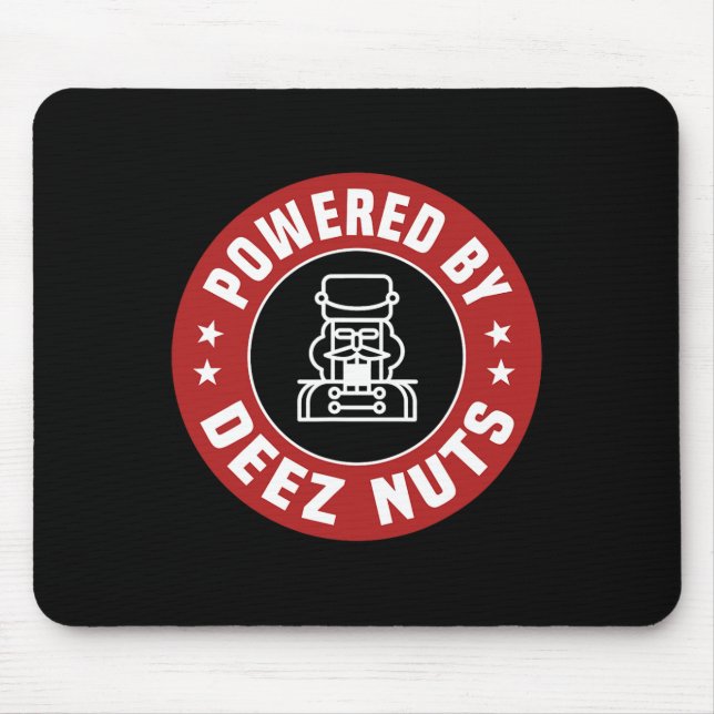 Drivs av Deez Nöt - Funny Nutcracker Julafton Matc Musmatta (Framsidan)