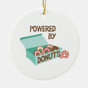 Drivs av Donuts Julgransprydnad Keramik