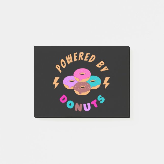 Drivs av Donuts Post-it Block (Framsida)