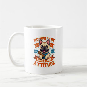 Drivs Av Gods Och Attityd Fransk Bulldogg Vint Kaffemugg