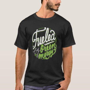 Drivs av Grönt Energy Vegan Clothing av Dhar T Shirt