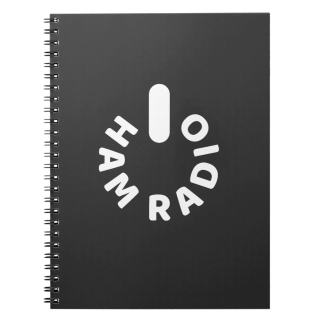 Drivs av HAM Radio Anteckningsbok (Framsidan)